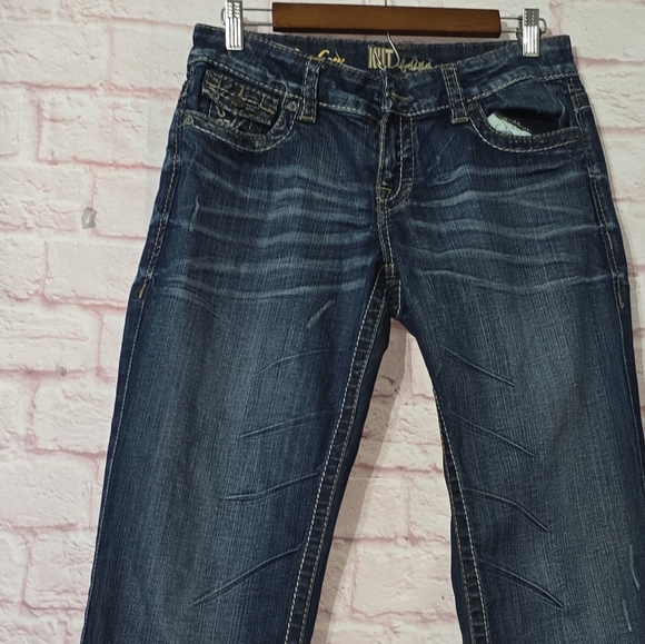 Kut FroM The Cloth So Low Boot Cut  Denim Jeans Size 8 - Picture 8 of 13